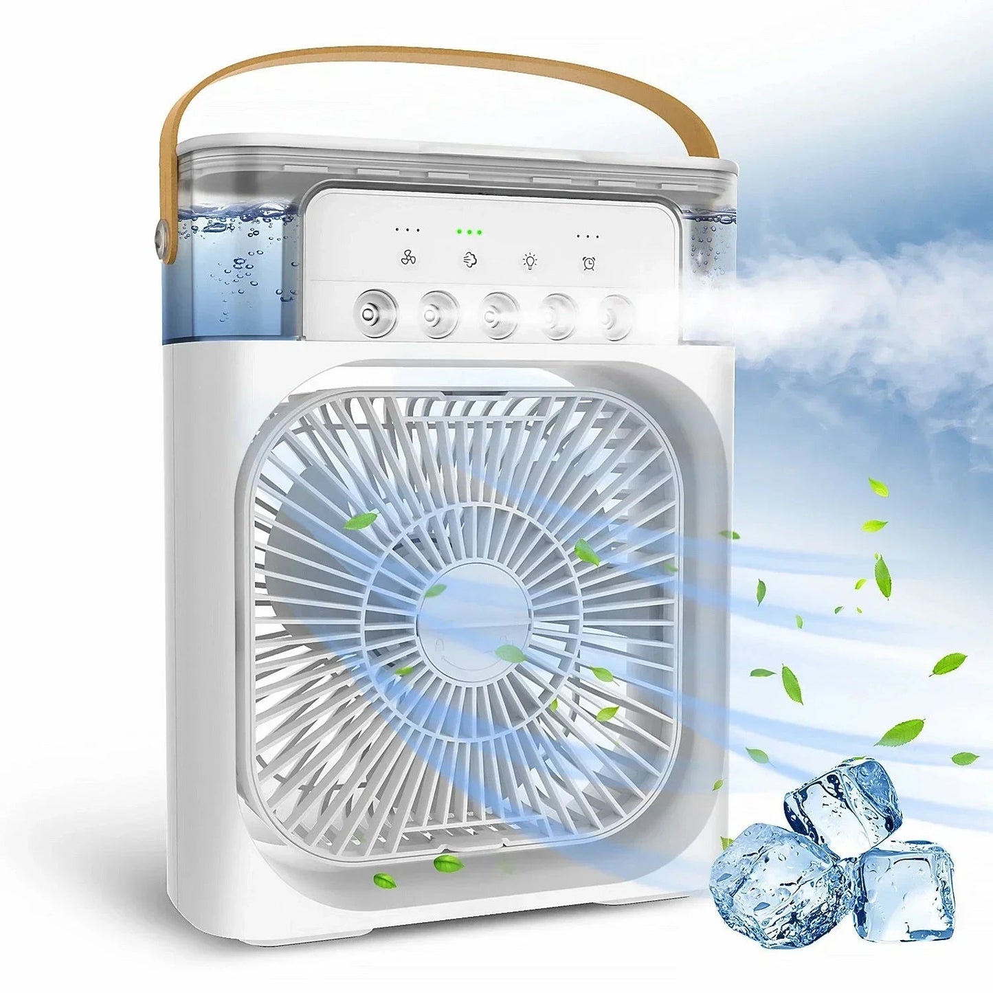 3 In 1 Fan AIr Conditioner Household Small Air Cooler LED Night Light