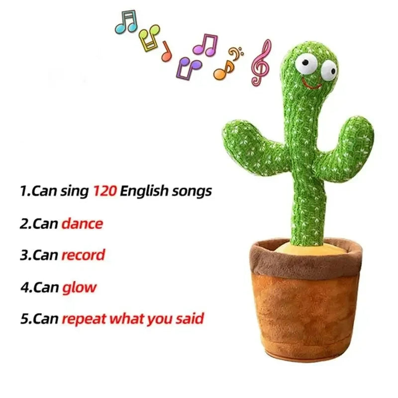 Dancing Cactus Toy,Repeat Talking ,Song Speaker.