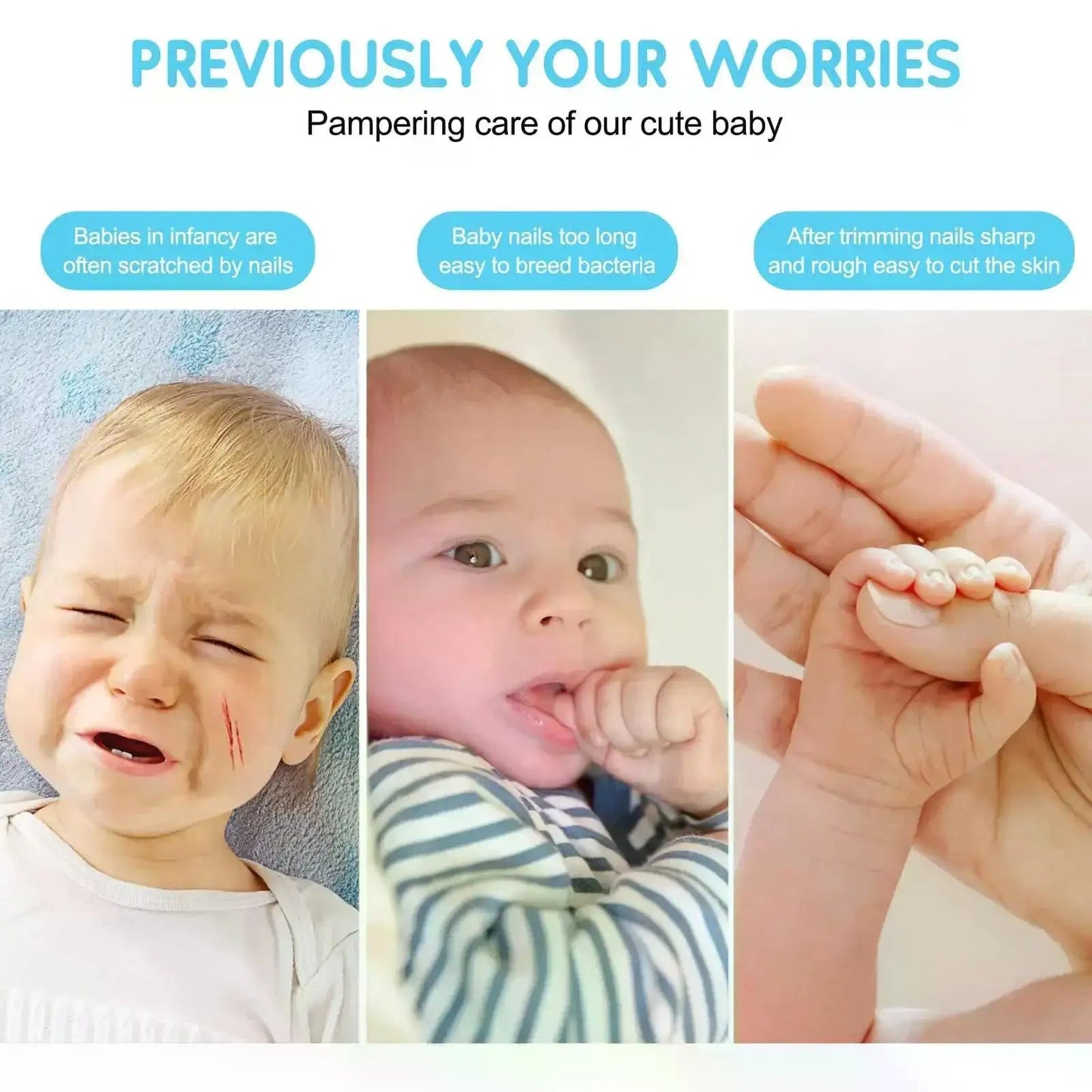 Baby Care Multifunctional Electric Baby Nail Trimmer