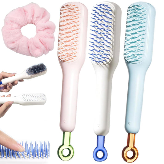 Self-Cleaning Anti-Static Detangling Massage Comb